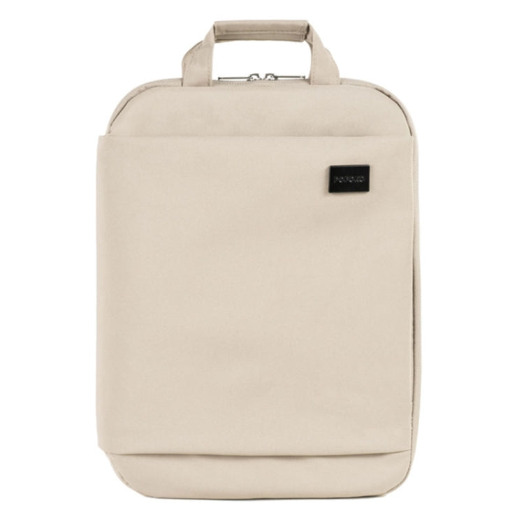 POFOKO E540 Series Polyester Waterproof Laptop Handbag for 13 inch Laptops (Beige) - Other by POFOKO | Online Shopping South Africa | PMC Jewellery | Buy Now Pay Later Mobicred