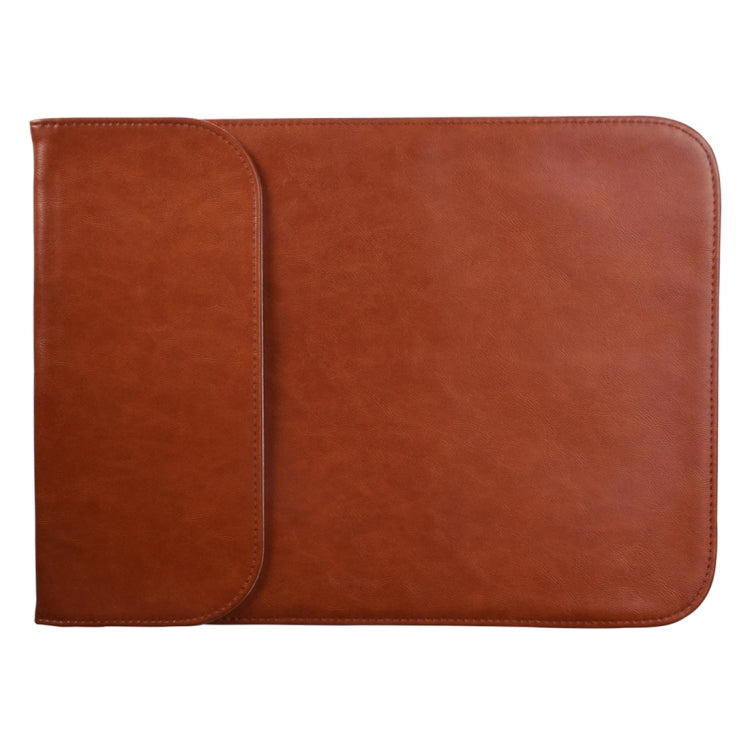 13.3 inch PU + Nylon Laptop Bag Case Sleeve Notebook Carry Bag, For MacBook, Samsung, Xiaomi, Lenovo, Sony, DELL, ASUS, HP(Cowhide Yellow) - 13.3 inch by PMC TechLife | Online Shopping South Africa | PMC TechLife | Buy Now Pay Later Mobicred