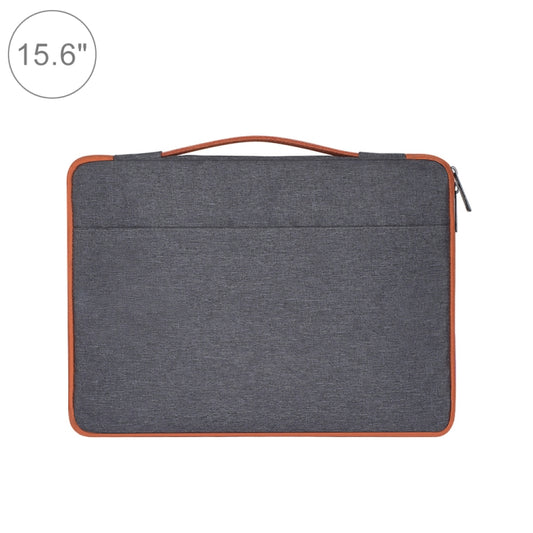 15.6 inch Fashion Casual Polyester + Nylon Laptop Handbag Briefcase Notebook Cover Case, For Macbook, Samsung, Lenovo, Xiaomi, Sony, DELL, CHUWI, ASUS, HP(Grey) - 14.1 inch by PMC Jewellery | Online Shopping South Africa | PMC Jewellery | Buy Now Pay Later Mobicred