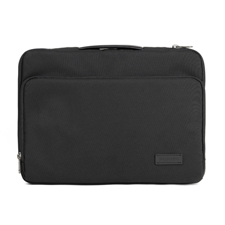 POFOKO E550 14 / 15.4 inch Portable Waterproof Polyester Laptop Handbag(Black) - Other by POFOKO | Online Shopping South Africa | PMC Jewellery | Buy Now Pay Later Mobicred