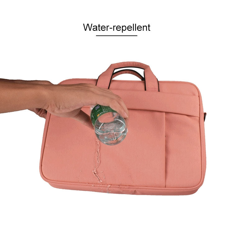 DJ03 Waterproof Anti-scratch Anti-theft One-shoulder Handbag for 13.3 inch Laptops, with Suitcase Belt(Pink) - 13.3 inch by PMC Jewellery | Online Shopping South Africa | PMC Jewellery | Buy Now Pay Later Mobicred