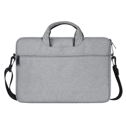 ST01S Waterproof Oxford Cloth Hidden Portable Strap One-shoulder Handbag for 14.1 inch Laptops(Light Grey) - 14.1 inch by PMC Jewellery | Online Shopping South Africa | PMC Jewellery | Buy Now Pay Later Mobicred