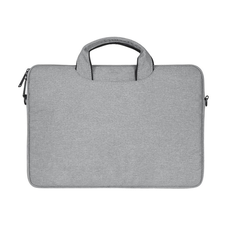 ST01S Waterproof Oxford Cloth Hidden Portable Strap One-shoulder Handbag for 14.1 inch Laptops(Light Grey) - 14.1 inch by PMC Jewellery | Online Shopping South Africa | PMC Jewellery | Buy Now Pay Later Mobicred