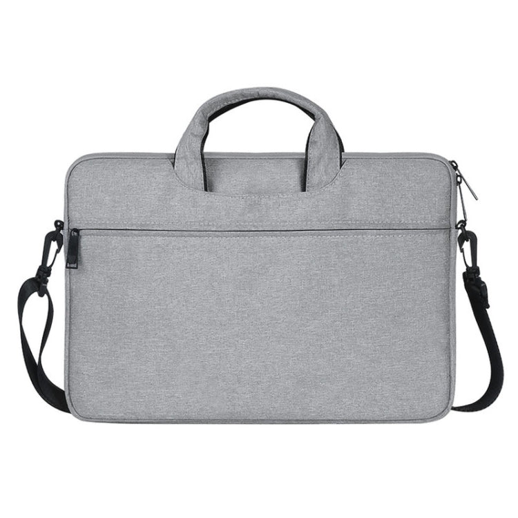 ST01S Waterproof Oxford Cloth Hidden Portable Strap One-shoulder Handbag for 15.6 inch Laptops(Light Grey) - 14.1 inch by PMC Jewellery | Online Shopping South Africa | PMC Jewellery | Buy Now Pay Later Mobicred