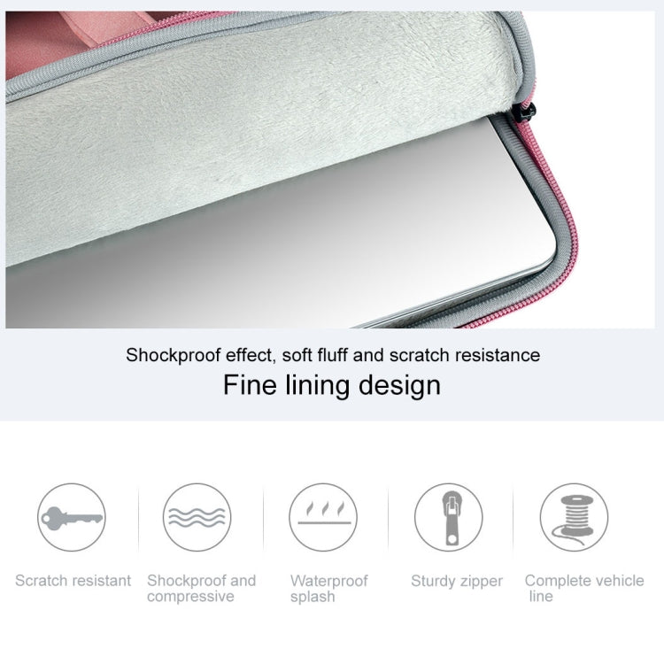 ST06 Waterproof PU Leather Zipper Hidden Portable Strap One-shoulder Handbag for 14.1 inch Laptops, with Suitcase Belt (Dark Gray) - 14.1 inch by PMC TechLife | Online Shopping South Africa | PMC TechLife | Buy Now Pay Later Mobicred