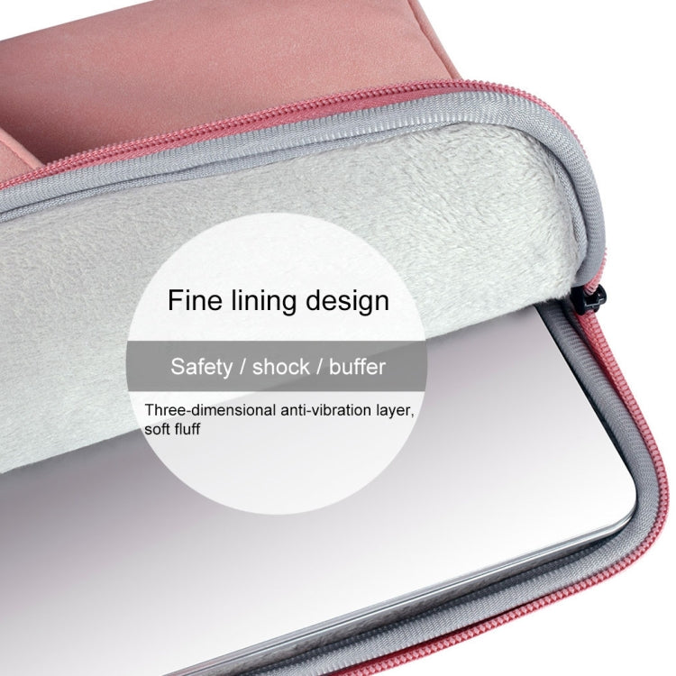 ST06 Waterproof PU Leather Zipper Hidden Portable Strap One-shoulder Handbag for 15.6 inch Laptops, with Suitcase Belt (Pink) - 15.6 - 17 inch by PMC TechLife | Online Shopping South Africa | PMC TechLife | Buy Now Pay Later Mobicred