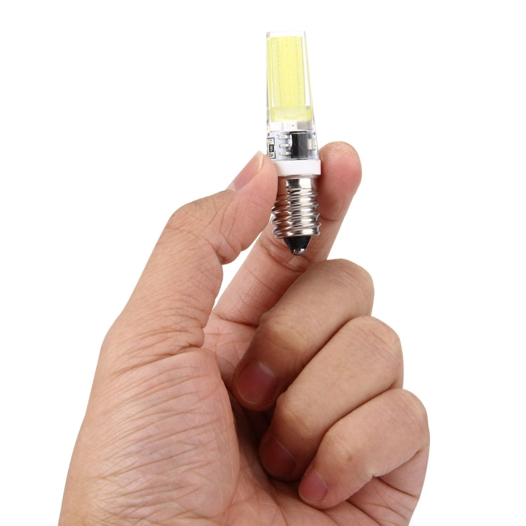 E14 3W 300LM COB LED Light , Silicone Dimmable for Halls / Office / Home, AC 220-240V(White Light) - LED Blubs & Tubes by PMc TechLife | Online Shopping South Africa | PMc TechLife | Buy Now Pay Later Mobicred