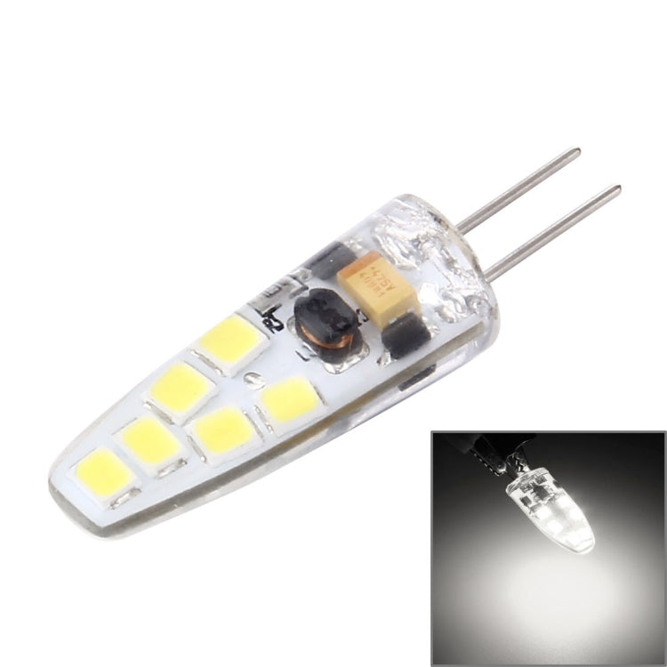 G4 2W 180LM Corn Light Bulb, 12 LED SMD 2835 Silicone, DC 12V, Small Size: 4.1x1x1cm(White Light) - LED Blubs & Tubes by PMc TechLife | Online Shopping South Africa | PMc TechLife | Buy Now Pay Later Mobicred