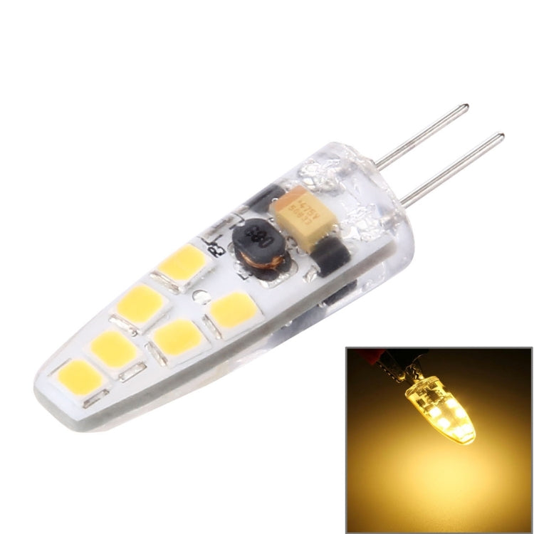 G4 2W 180LM Corn Light Bulb, 12 LED SMD 2835 Silicone, DC 12V, Small Size: 4.1x1x1cm(Warm White) - LED Blubs & Tubes by PMc TechLife | Online Shopping South Africa | PMc TechLife | Buy Now Pay Later Mobicred