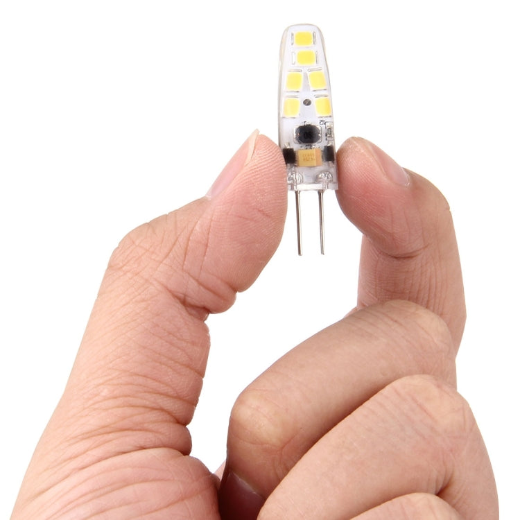 G4 2W 180LM Corn Light Bulb, 12 LED SMD 2835 Silicone, DC 12V, Small Size: 4.1x1x1cm(Warm White) - LED Blubs & Tubes by PMc TechLife | Online Shopping South Africa | PMc TechLife | Buy Now Pay Later Mobicred