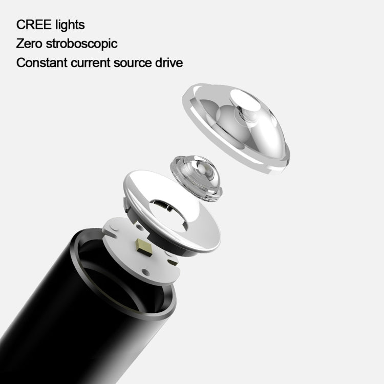 Original Xiaomi Youpin BEEBEST 10W Zoomable LED Flashlight, CREE XP-L 1000 LM Portable LED Light with 4-levels Adjustable Brightness & 2-Modes(Black) - LED Flashlight by Xiaomi | Online Shopping South Africa | PMC Jewellery | Buy Now Pay Later Mobicred