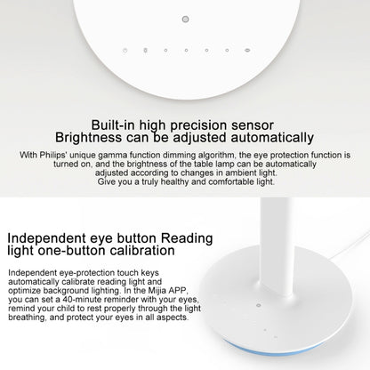 Original Xiaomi Mijia 2S LED Desk Lamp Smart Folding Adjust Reading Table Lamp Brightness Lights, US Plug (White Light) - Desk Lamps by Xiaomi | Online Shopping South Africa | PMC Jewellery | Buy Now Pay Later Mobicred