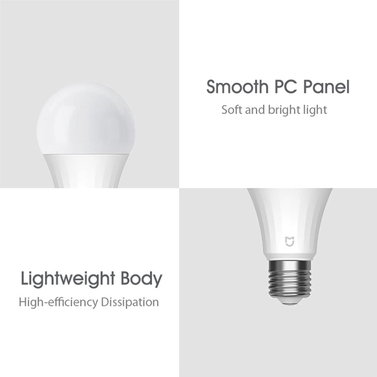 Original Xiaomi Mijia 5W E27 Adjustable Brightness LED Bulb, 2700- 6500K, Bluetooth MESH Version(White) - Smart Light Bulbs by Xiaomi | Online Shopping South Africa | PMC Jewellery | Buy Now Pay Later Mobicred