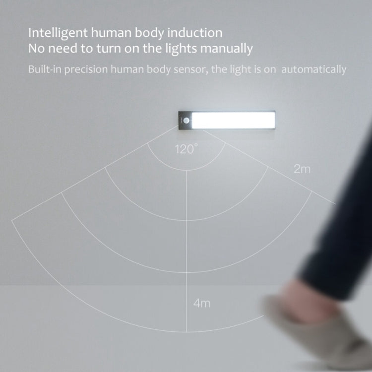 40cm Original Xiaomi Youpin YEELIGHT LED Smart Human Motion Sensor Light Bar Rechargeable Wardrobe Cabinet Corridor Wall Lamps(Black) - free shipping - PMc TechLife - Order now!