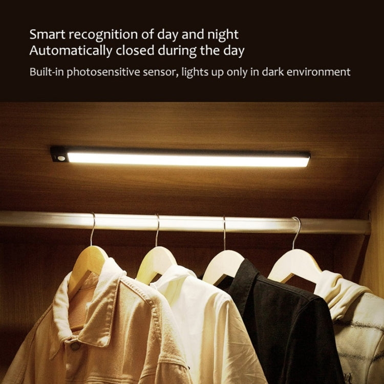 40cm Original Xiaomi Youpin YEELIGHT LED Smart Human Motion Sensor Light Bar Rechargeable Wardrobe Cabinet Corridor Wall Lamps(Black) - free shipping - PMc TechLife - Order now!