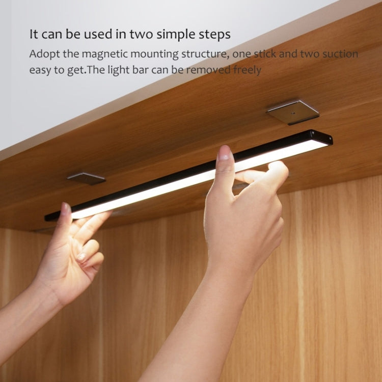 40cm Original Xiaomi Youpin YEELIGHT LED Smart Human Motion Sensor Light Bar Rechargeable Wardrobe Cabinet Corridor Wall Lamps(Black) - free shipping - PMc TechLife - Order now!