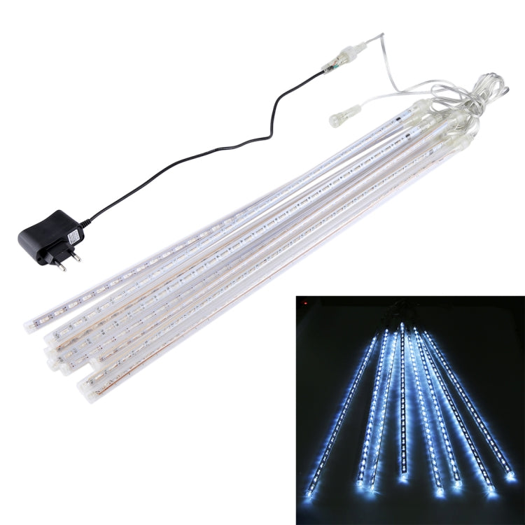50cm 8 Tubes DIP Meteor Rain Light, LED Decorative Light, Tube Diameter: 1.2cm, AC 100-240V, US, EU Plug Optional(White Light) - Meteor Light by PMc TechLife | Online Shopping South Africa | PMc TechLife | Buy Now Pay Later Mobicred