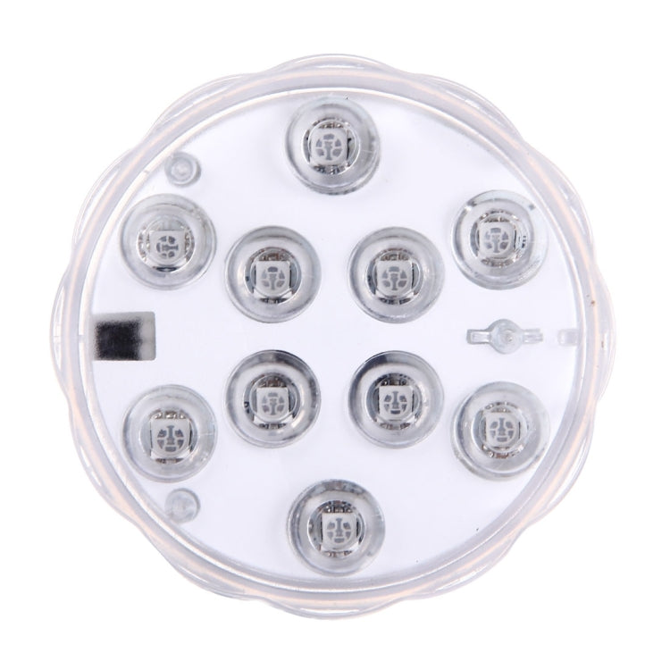 Waterproof Submersible LED Light, 10 LEDs Cylinder Remote Controlled with Remote Controllor, Remote Control Range(in Open Area): 24-30 Feet - Underwater Lights by PMC Jewellery | Online Shopping South Africa | PMC Jewellery