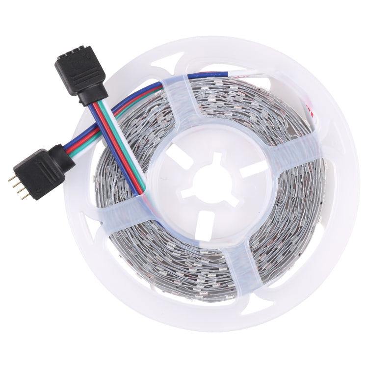 Bare Board 2835 SMD RGB LED Rope Light, 60 LED/m, Length: 5m, 12V 2A 100-240V, with 44-key Remote Control (US Plug) - Bare Board Light by PMC TechLife | Online Shopping South Africa | PMC TechLife | Buy Now Pay Later Mobicred