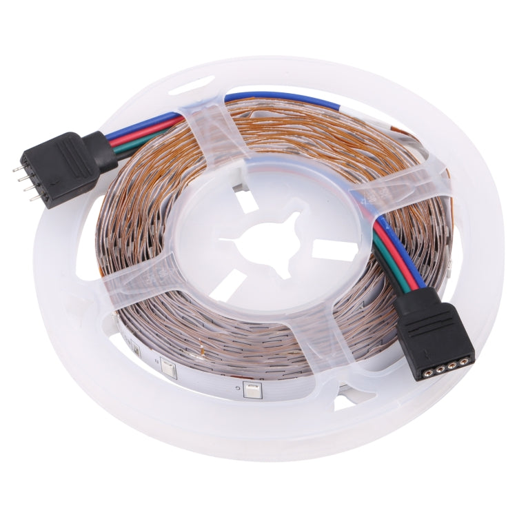 Bare Board 2835 SMD RGB LED Rope Light, 60 LED/m, Length: 5m, 12V 2A 100-240V, with 24-key Remote Control(US Plug) - Bare Board Light by PMC TechLife | Online Shopping South Africa | PMC TechLife | Buy Now Pay Later Mobicred