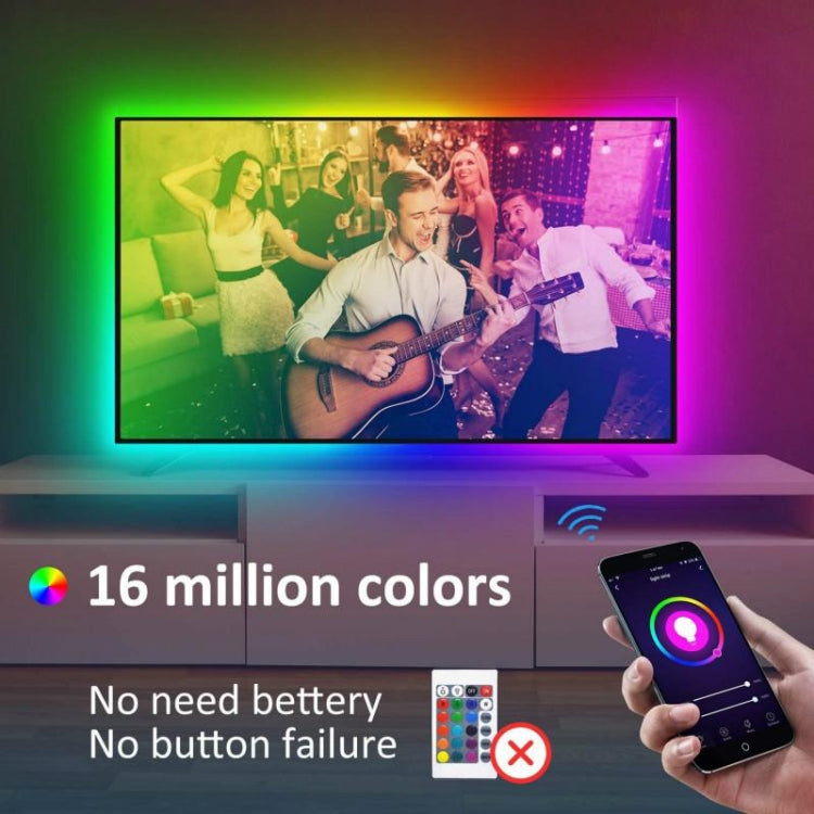 Smart Bluetooth APP Control Bare Board 2835 SMD RGB LED Rope Light, 60 LED/m, Length: 5m, 12V 2A 100-240V(US Plug) - Bare Board Light by PMC TechLife | Online Shopping South Africa | PMC TechLife | Buy Now Pay Later Mobicred