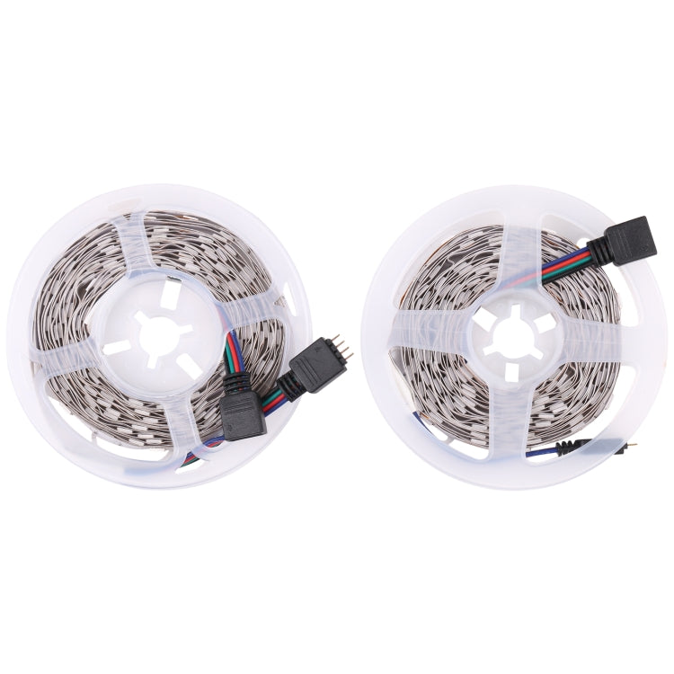 2pcs Bare Board 5050 SMD RGB LED Rope Light, 30 LED/m, Length: 5m, 12V 2A 100-240V, with 24 Keys Doodle Controller (AU Plug) - Bare Board Light by PMC TechLife | Online Shopping South Africa | PMC TechLife | Buy Now Pay Later Mobicred