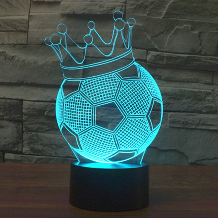 Football Crown Style 3D Touch Switch Control LED Light , 7 Color Discoloration Creative Visual Stereo Lamp Desk Lamp Night Light - Novelty Lighting by PMC TechLife | Online Shopping South Africa | PMC TechLife | Buy Now Pay Later Mobicred
