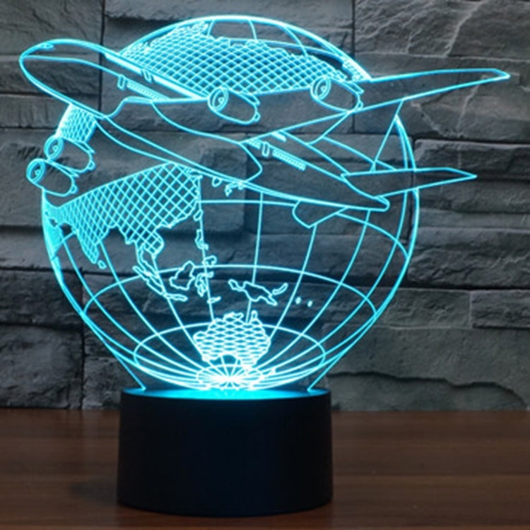 Fly out of Asia Style 3D Touch Switch Control LED Light , 7 Colour Discoloration Creative Visual Stereo Lamp Desk Lamp Night Light - Novelty Lighting by PMC TechLife | Online Shopping South Africa | PMC TechLife | Buy Now Pay Later Mobicred