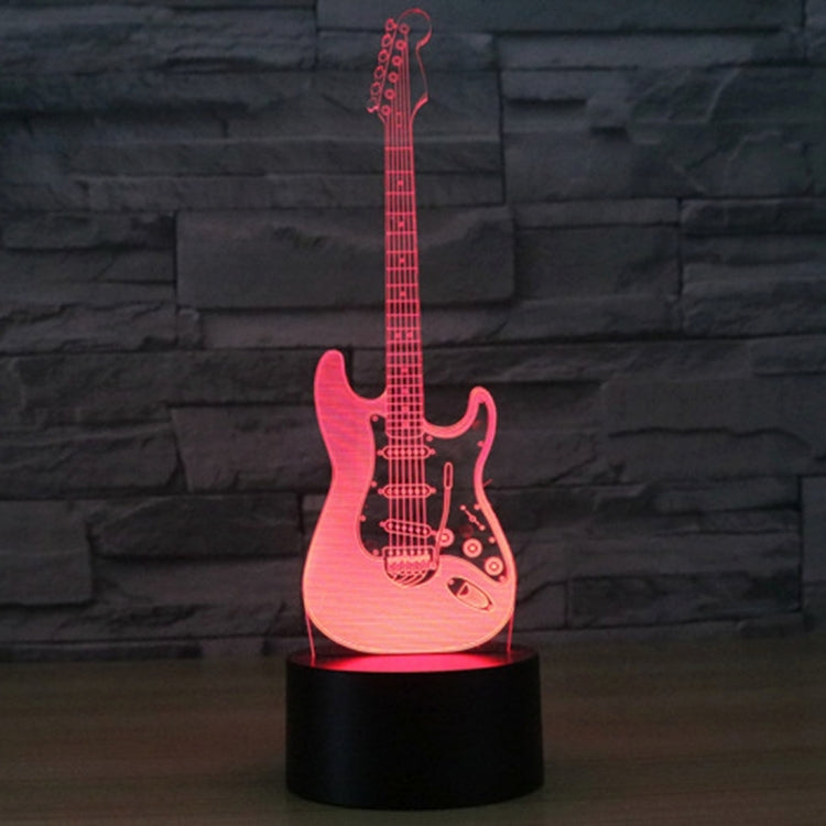Electric Guitar Shape 3D Touch Switch Control LED Light , 7 Color Discoloration Creative Visual Stereo Lamp Desk Lamp Night Light - Novelty Lighting by PMC TechLife | Online Shopping South Africa | PMC TechLife | Buy Now Pay Later Mobicred