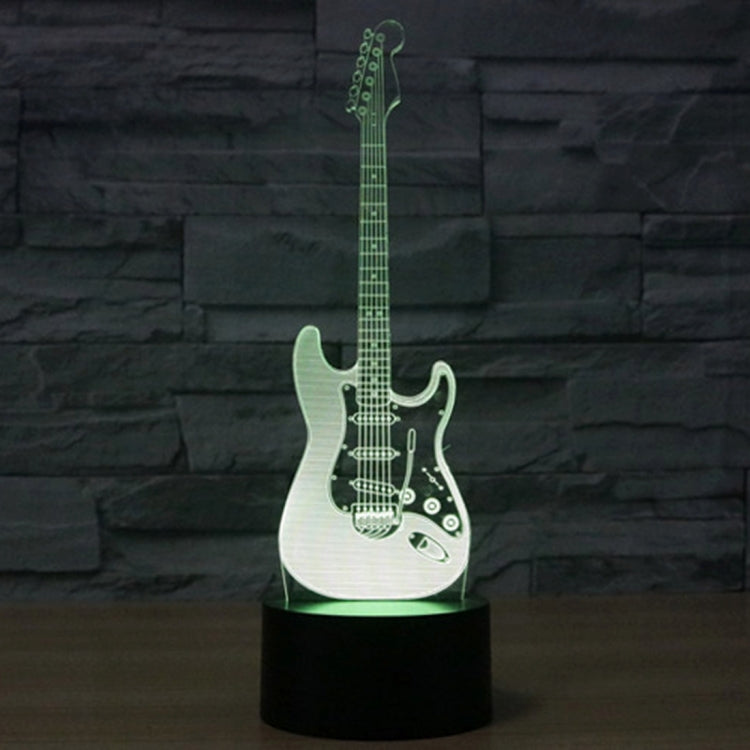 Electric Guitar Shape 3D Touch Switch Control LED Light , 7 Color Discoloration Creative Visual Stereo Lamp Desk Lamp Night Light - Novelty Lighting by PMC TechLife | Online Shopping South Africa | PMC TechLife | Buy Now Pay Later Mobicred