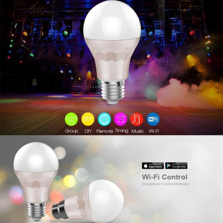 E26 / E27 Port 10W RGB+White Light LED WiFi Smart Light Bulb , Works with Alexa Echo & Google Home, Effective Control Distance: 50m, AC 110V - Smart Light Bulbs by PMC TechLife | Online Shopping South Africa | PMC TechLife | Buy Now Pay Later Mobicred