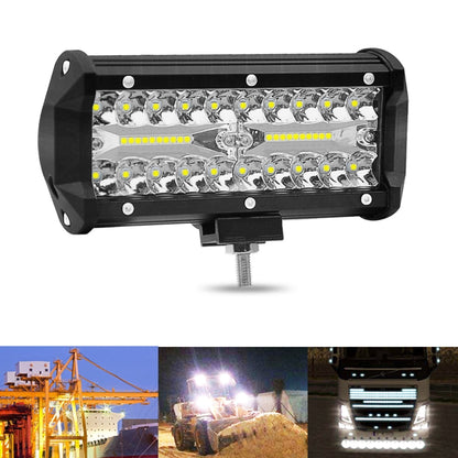 7 inch 30W 3000LM 6000K LED Strip Lamp Working Refit Off-road Vehicle Roof Strip Light - Work Lights by PMC Jewellery | Online Shopping South Africa | PMC Jewellery | Buy Now Pay Later Mobicred