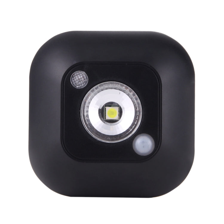 White Light Mini Human Body Motion Induction Ceiling Night Light , Porch Wall Lamps for Cabinets / Bedroom / Bathroom / Living Room, Sensor Distance: 2-3m(Black) - Sensor LED Lights by PMC TechLife | Online Shopping South Africa | PMC TechLife | Buy Now Pay Later Mobicred