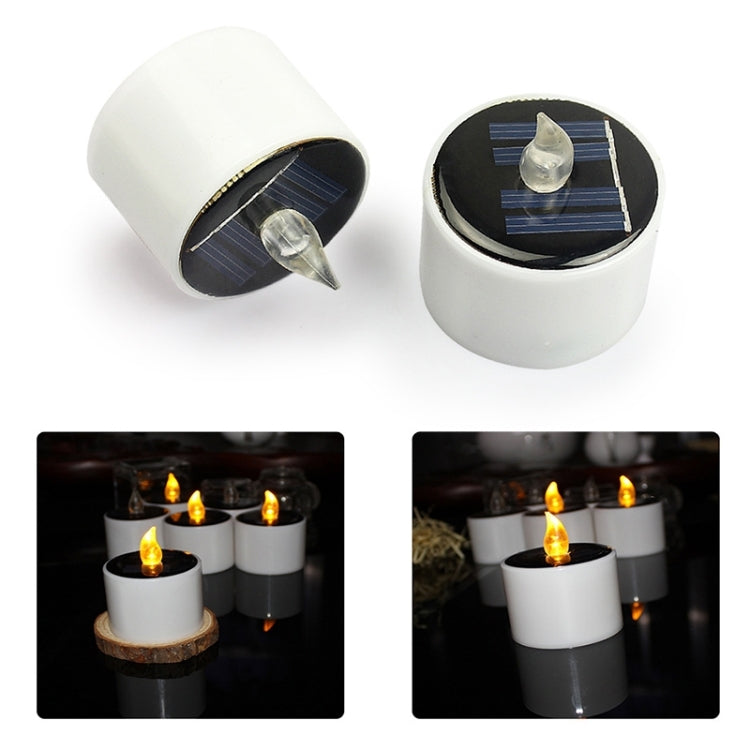 6 PCS Solar Power Candle Lamp, Warm White Light LED Energy Saving Atmosphere Night Light - Solar Lights by PMC Jewellery | Online Shopping South Africa | PMC Jewellery