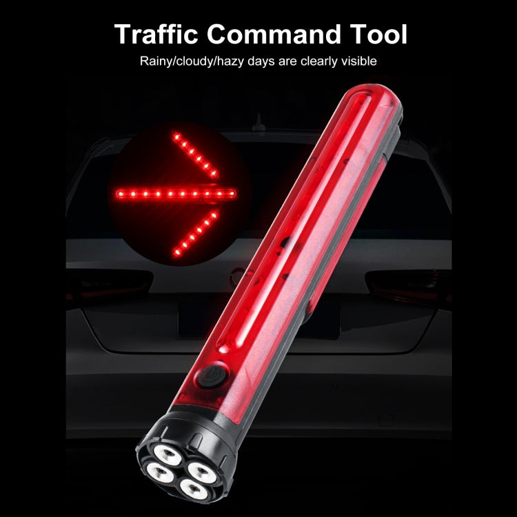 JT01 Rechargeable Traffic Safety Arrow Signal Light Warning Light Bar (Red Light) - Warning Lights by PMC Jewellery | Online Shopping South Africa | PMC Jewellery | Buy Now Pay Later Mobicred