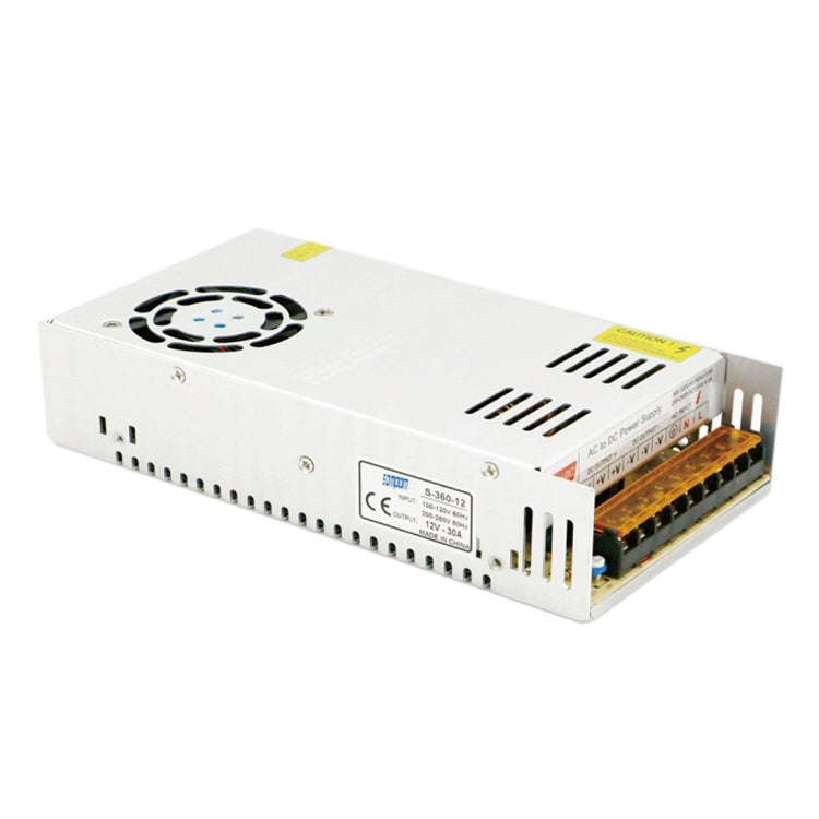 SOMPOM S-360-12 360W 12V 30A Iron Shell Driver LED Light Strip Lighting Monitor Power Supply - free shipping - PMc TechLife - Order now!