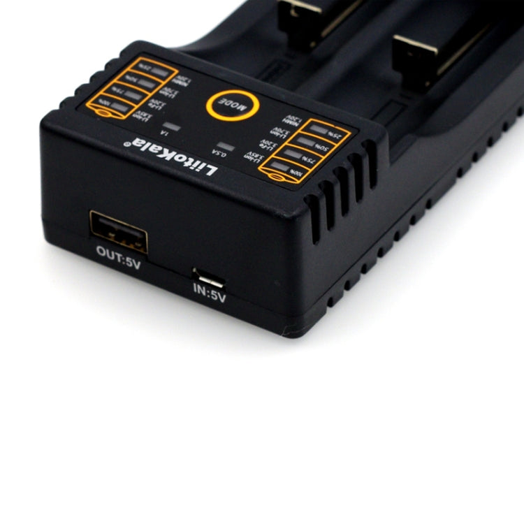 LiitoKala lii-202 USB Output Intelligent Battery Charger for Li-ion IMR 18650, 18490, 18350, 17670, 17500, 16340(RCR123), 14500, 10440 - Charger & Converter by PMC TechLife | Online Shopping South Africa | PMC TechLife | Buy Now Pay Later Mobicred