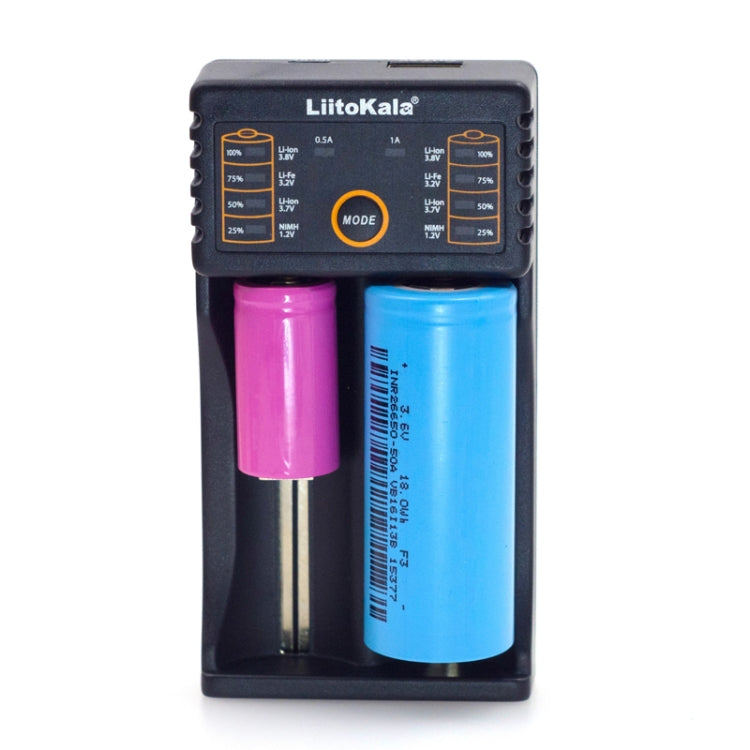 LiitoKala lii-202 USB Output Intelligent Battery Charger for Li-ion IMR 18650, 18490, 18350, 17670, 17500, 16340(RCR123), 14500, 10440 - Charger & Converter by PMC Jewellery | Online Shopping South Africa | PMC Jewellery | Buy Now Pay Later Mobicred