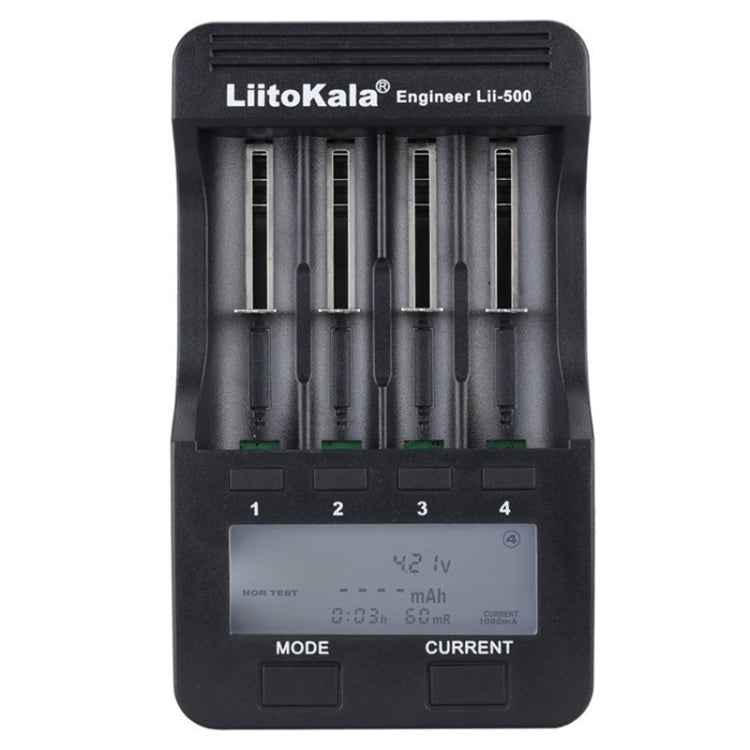 LiitoKala lii-500 Lithium Battery Charger for Li-ion IMR 18650, 26650, 16340, 14500, 10440, 18500, US Plug - Charger & Converter by PMC TechLife | Online Shopping South Africa | PMC TechLife | Buy Now Pay Later Mobicred