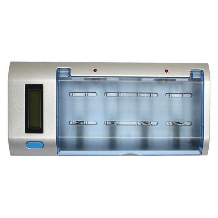 AC 100-240V 4 Slot Battery Charger for AA & AAA & C / D Size Battery, with LCD Display, EU Plug - Charger & Converter by PMC TechLife | Online Shopping South Africa | PMC TechLife