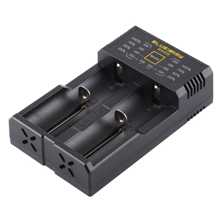 N2 PLUS Micro USB Smart Battery Charger with Indicator Light for 26650, 18650,18500, 14500, 16340(RCR123) IMR / Li-on Battery or AA, AAA, AAAA, C Ni-MH / Ni-Cd Battery - free shipping - PMC TechLife - Order now!