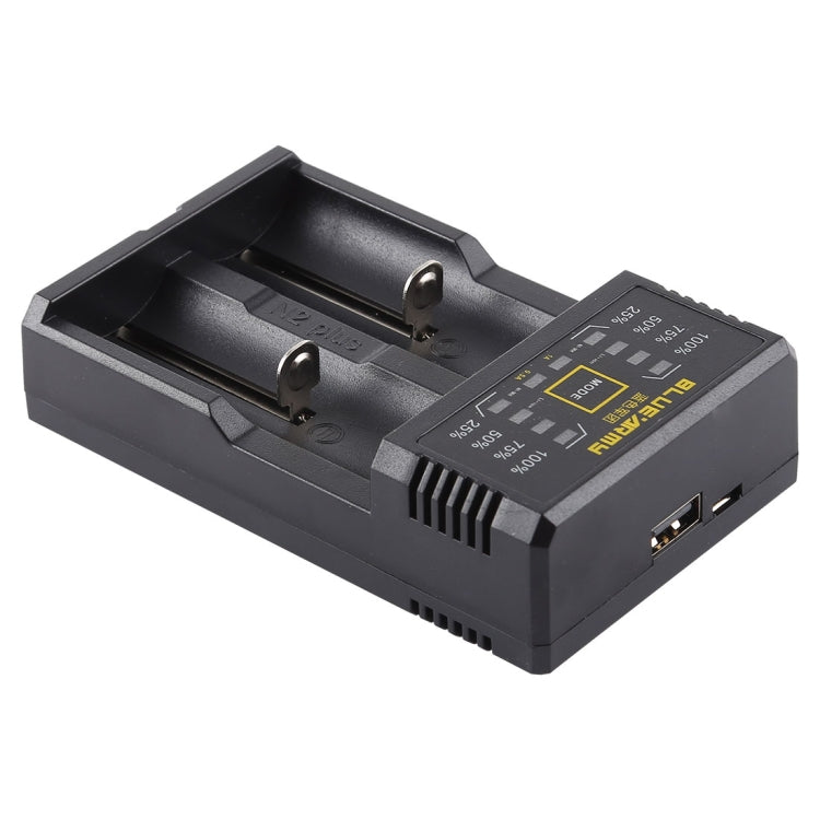 N2 PLUS Micro USB Smart Battery Charger with Indicator Light for 26650, 18650,18500, 14500, 16340(RCR123) IMR / Li-on Battery or AA, AAA, AAAA, C Ni-MH / Ni-Cd Battery - free shipping - PMC TechLife - Order now!