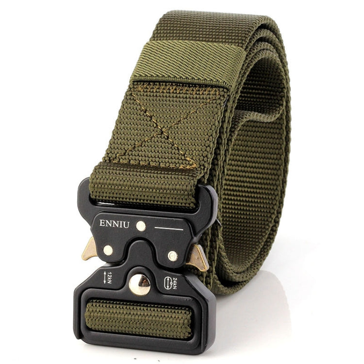 ENNIU 3.8cm Wide Snake Buckle Outdoor Casual Nylon Belt Adjustable Multifunction Training Belts (Army Green) - Belts by PMC Jewellery | Online Shopping South Africa | PMC Jewellery | Buy Now Pay Later Mobicred