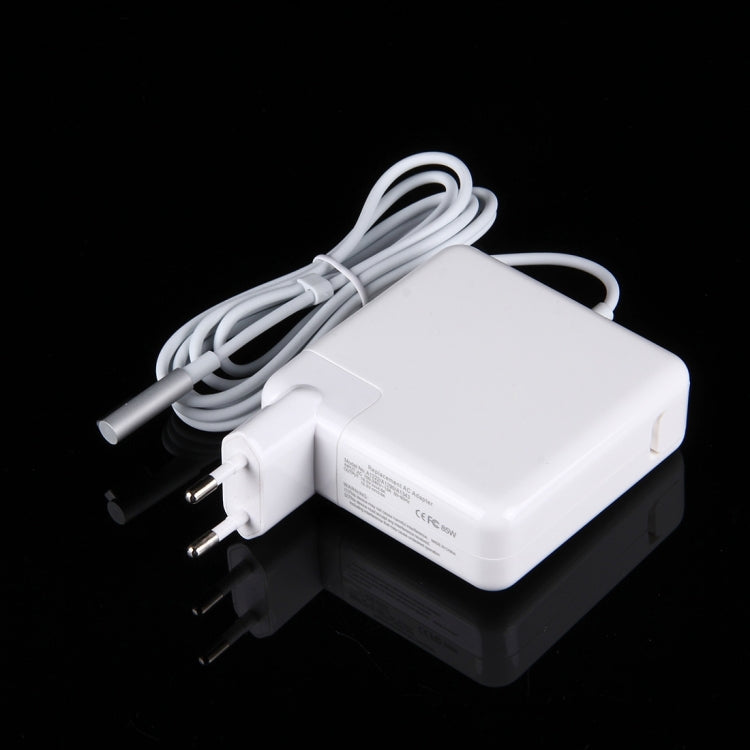 18.5V 4.6A 85W 5 Pin L Style MagSafe 1 Power Charger for Apple Macbook A1222 / A1290/ A1343, Length: 1.7m, EU Plug(White) - Cable & Adapter by PMC TechLife | Online Shopping South Africa | PMC TechLife | Buy Now Pay Later Mobicred