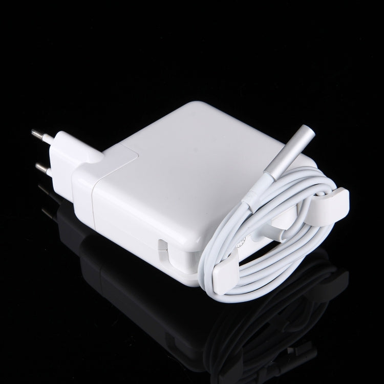 18.5V 4.6A 85W 5 Pin L Style MagSafe 1 Power Charger for Apple Macbook A1222 / A1290/ A1343, Length: 1.7m, EU Plug(White) - Cable & Adapter by PMC TechLife | Online Shopping South Africa | PMC TechLife | Buy Now Pay Later Mobicred