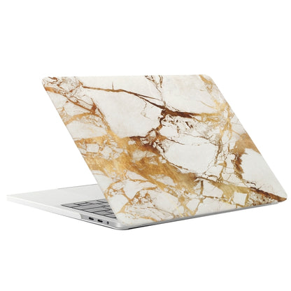 For 2016 New Macbook Pro 13.3 inch A1706 & A1708 Beige White Gold Texture Marble Pattern Laptop Water Decals PC Protective Case - MacBook Pro Cases by PMC Jewellery | Online Shopping South Africa | PMC Jewellery | Buy Now Pay Later Mobicred