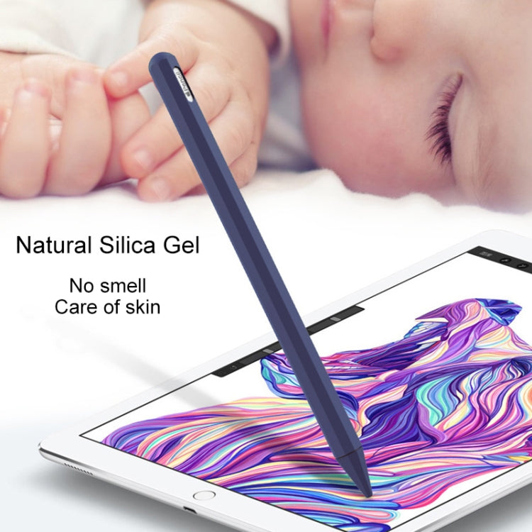 Stylus Pen Silica Gel Protective Case for Apple Pencil 2 (White) - Pencil Accessories by PMC Jewellery | Online Shopping South Africa | PMC Jewellery | Buy Now Pay Later Mobicred