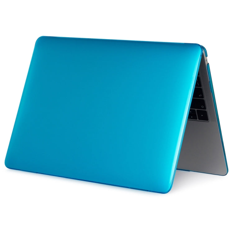 For MacBook Air 13.3 inch A1932 2018 & A2179 2020 & A2337 Laptop Crystal Style Protective Case(Lake Blue) - MacBook Air Cases by PMC Jewellery | Online Shopping South Africa | PMC Jewellery | Buy Now Pay Later Mobicred