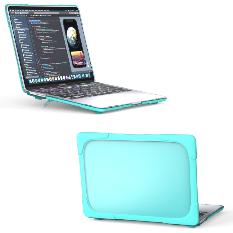 For MacBook Pro 13 inch 2022 & A2289 / A2251 / A2338 2020 PC + TPU Two Colors Laptop Protective Case(Mint Green) - MacBook Pro Cases by PMC Jewellery | Online Shopping South Africa | PMC Jewellery | Buy Now Pay Later Mobicred