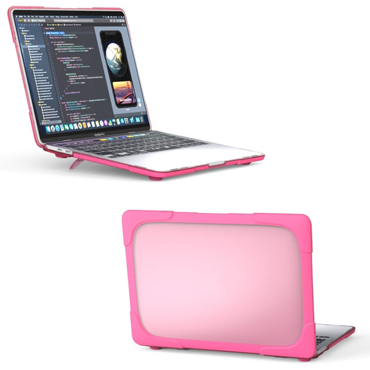 For MacBook Pro 13 inch 2022 & A2289 / A2251 / A2338 2020 PC + TPU Two Colors Laptop Protective Case(Red) - MacBook Pro Cases by PMC Jewellery | Online Shopping South Africa | PMC Jewellery | Buy Now Pay Later Mobicred